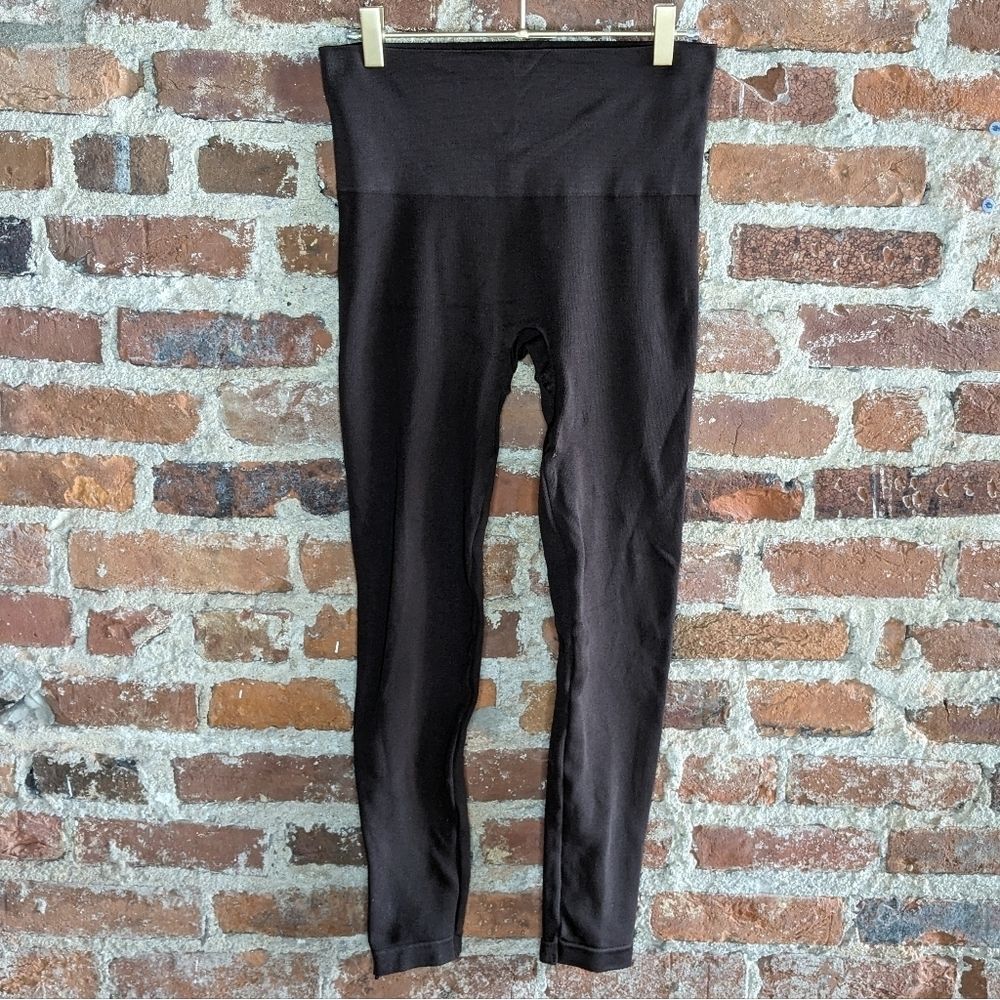 SPANX Medium Brown Seamless Side Zip Leggings